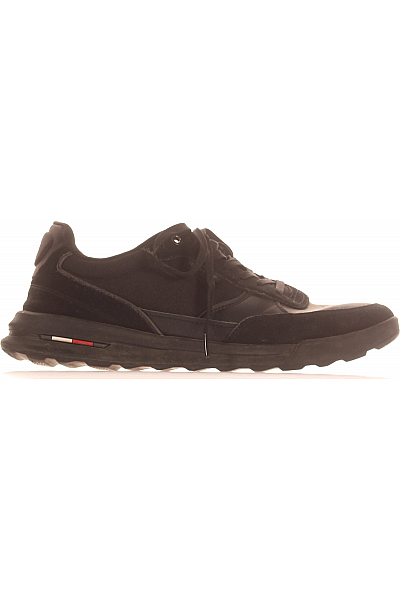 Pánské Tenisky FM0FM05371 Kožené Černé TOMMY HILFIGER Vel.  44