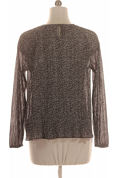 Marks & Spencer Vzorovaná  Halenka Šedá Second hand Vel.  44