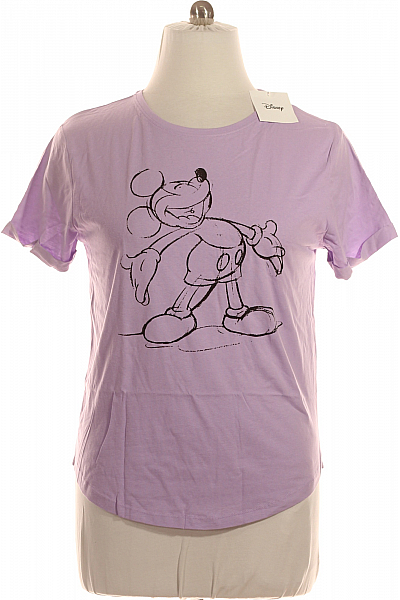 Dámské Tričko S Potiskem Fialové DISNEY Outlet Vel. XL