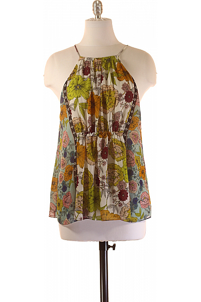 Dámské Tričko Barevné ZARA Second Hand Vel. M