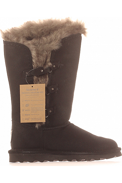 Bearpaw Dámské Boty Kožené Černé Vel. 38