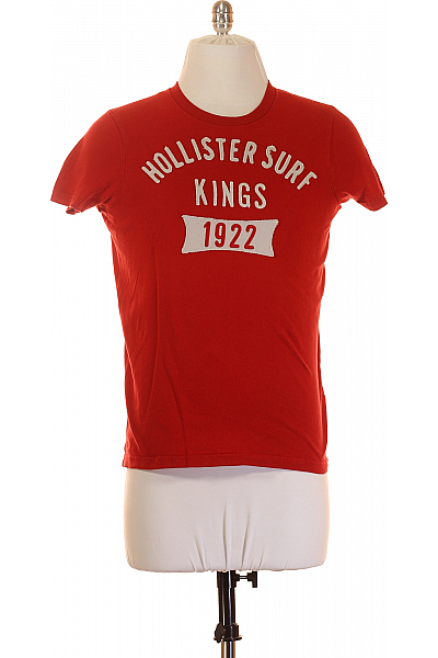 Hollister Pánské Tričko Červené Vel. S