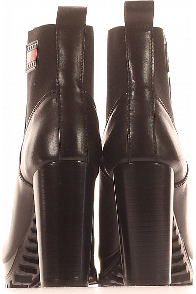 TOMMY HILFIGER Dámské Boty Kožené Černé Vel.  39