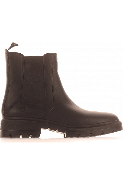 Dámské Kotníkové Boty Kožené Černé Timberland Vel.  42