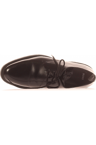 Hugo Boss Pánské Polobotky Kožené Černé Vel. 42