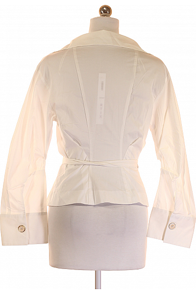  Halenka Jednobarevná Bílá ZARA Second hand Vel. XS