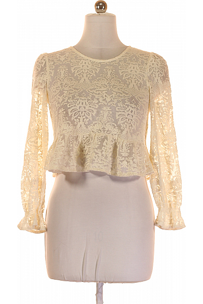 ZARA Dámské Top Béžový Second Hand Vel.  M