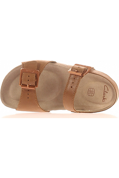 Clarks Dětské Dívky Boty Kožené Hnědé Vel. 28