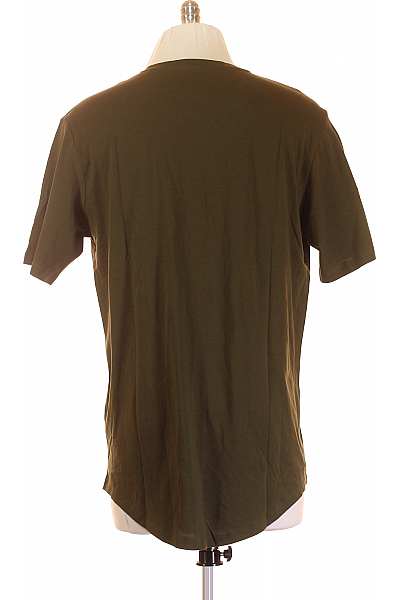 Jednoduché Pánské Tričko Khaki JACK & JONES