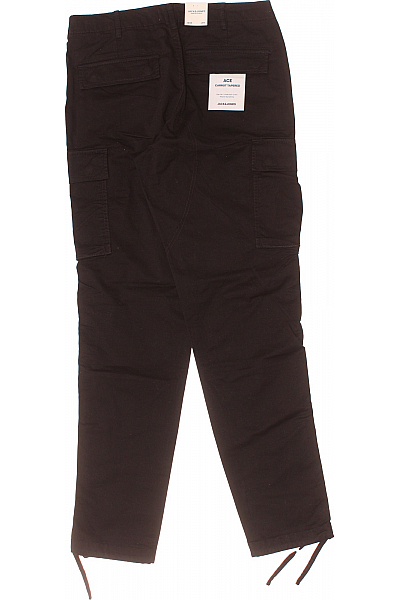 JACK & JONES Pánské Kalhoty Černé Outlet Vel. 33