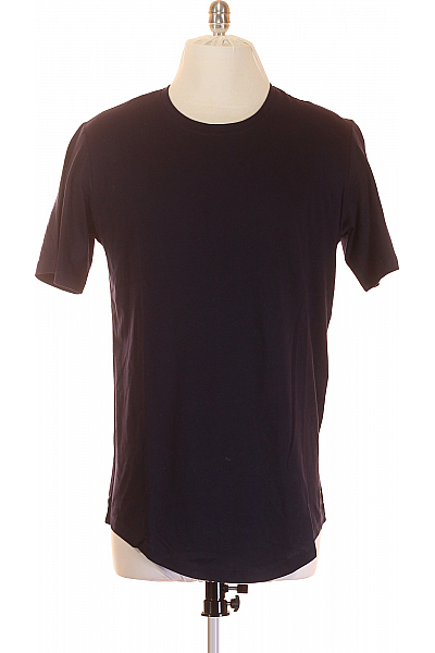 Jednoduché Pánské Tričko Modré JACK & JONES