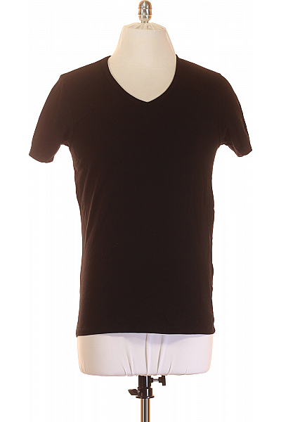 Jednoduché Pánské Tričko Černé JACK & JONES Vel. L