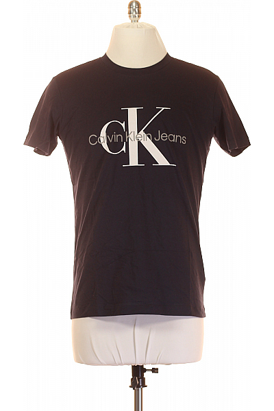 Calvin Klein Pánské Tričko S Potiskem Modré Vel. L