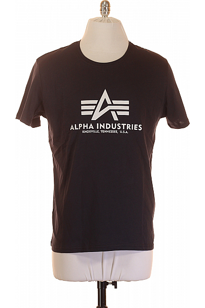 Alpha Industries Pánské Tričko S Límečkem Šedé Vel. L