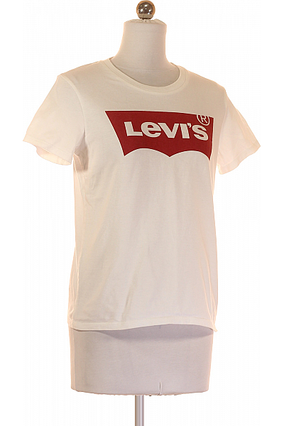 LEVIS Dámské Tričko s Potiskem Bílé Vel. S