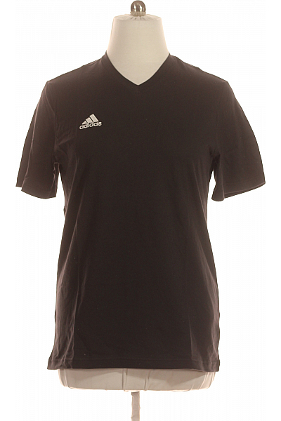 ADIDAS Sportovní Pánské Tričko S Krátkým Rukávem Bavlněné Černé