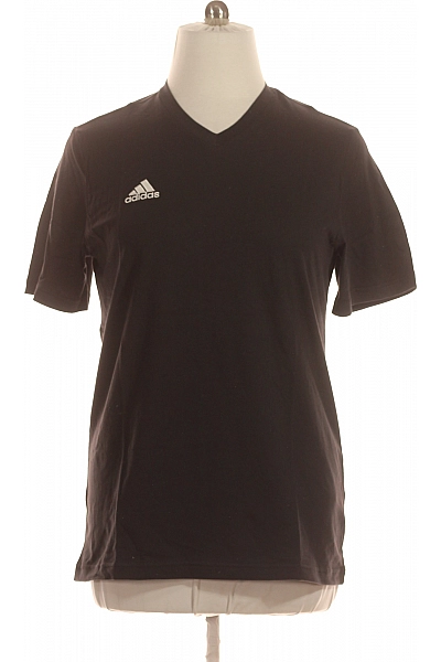 ADIDAS Sportovní Pánské Tričko S Krátkým Rukávem Bavlněné Černé