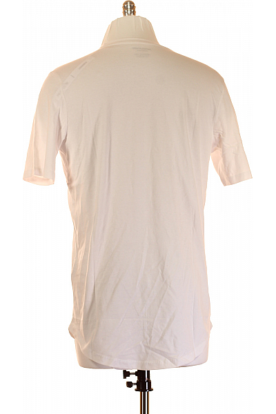 Jednoduché Pánské Tričko Bílé JACK & JONES Vel. L