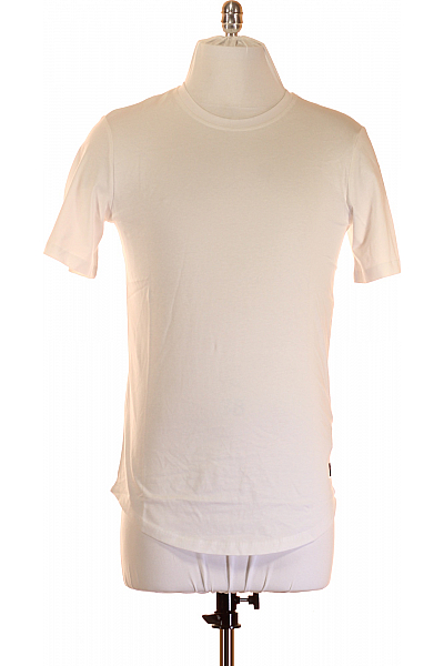 Pánské Tričko Bílé JACK & JONES Vel. XS