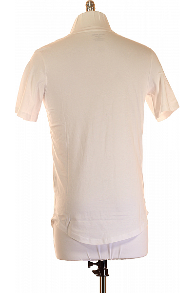 Pánské Tričko Bílé JACK & JONES Vel. XS
