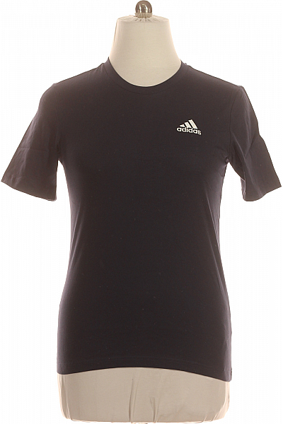 Sportovní Pánské Tričko S Krátkým Rukávem Bavlněné Modré ADIDAS