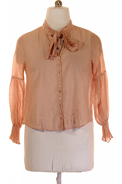 Letní Dámská Košile Růžová ZARA Second Hand Vel.  L