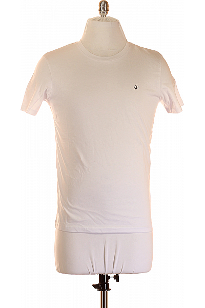 Pánské Tričko Bílé JACK & JONES Outlet Vel. XS