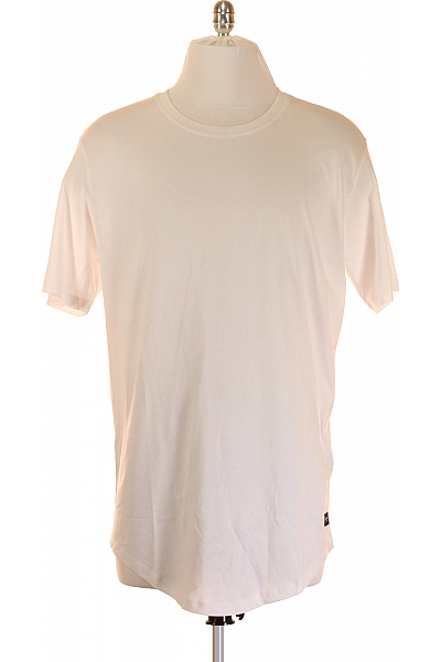 Pánské Tričko Bílé JACK & JONES Outlet Vel. XL