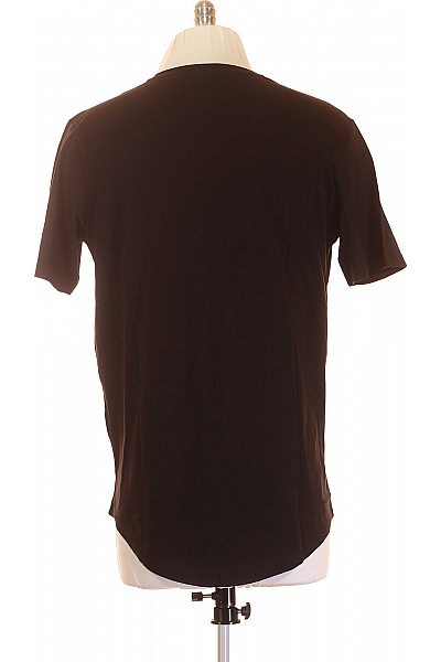 Jednoduché Pánské Tričko Černé JACK & JONES