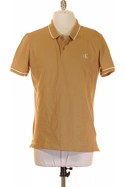 Pánské Tričko Hnědé Calvin Klein Vel. XL
