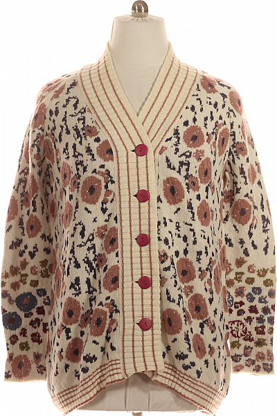 Dámský Cardigan Vlněný Barevný IVKO Outlet Vel. L/XL