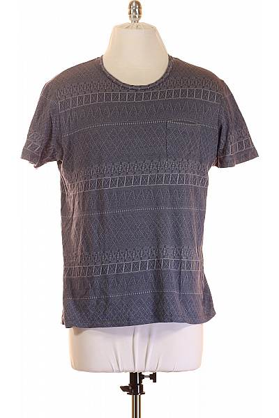 JACK & JONES Pánské Tričko S Potiskem Modré Vel. XL