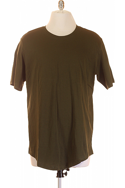 Pánské Tričko Khaki JACK & JONES Outlet Vel. M