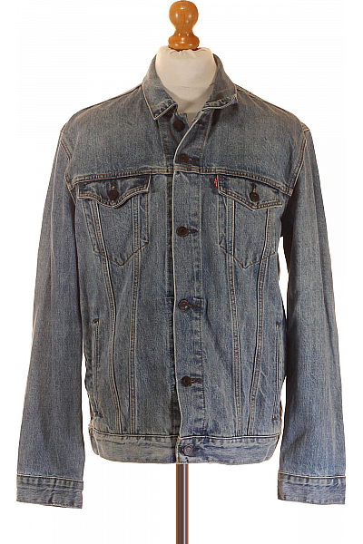 Pánská Bunda Modrá LEVIS Second Hand Vel. L