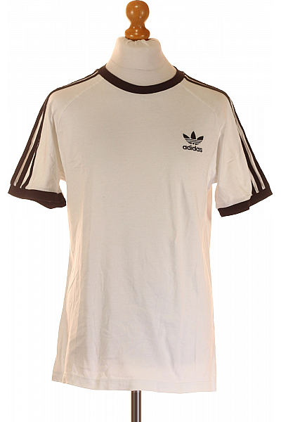 ADIDAS Pánské Tričko Bílé Second hand Vel. L