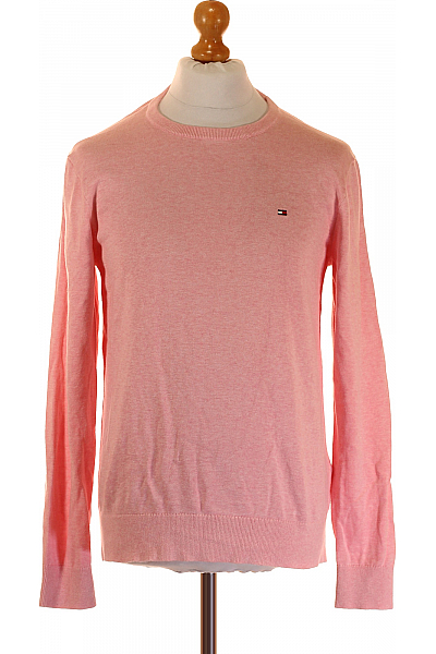 TOMMY HILFIGER Pánský Pulovr Růžový Vel. M