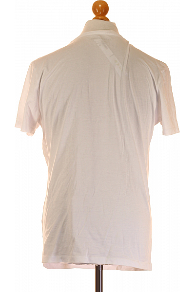 Jednoduché Pánské Tričko Bílé JACK & JONES Vel. M