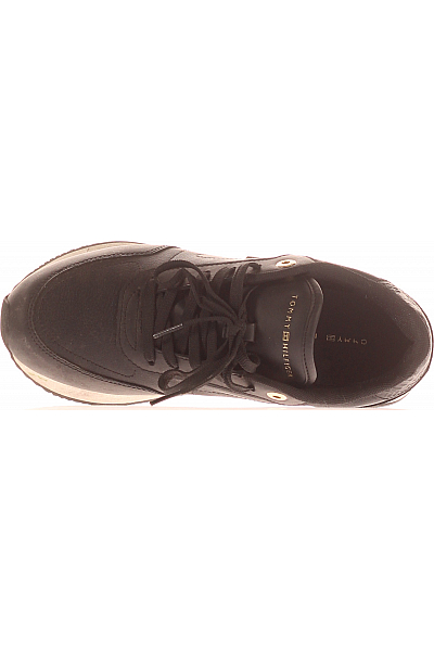 Dámské Boty 1228 1397 Kožené Černé TOMMY HILFIGER Vel. 39