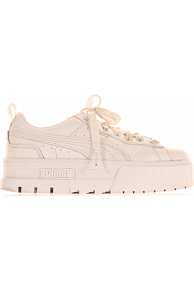 Puma Dámské Boty Kožené Bílé Second Hand