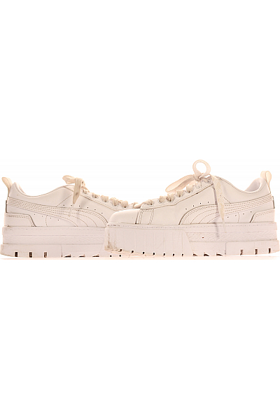 Puma Dámské Boty Kožené Bílé Second hand