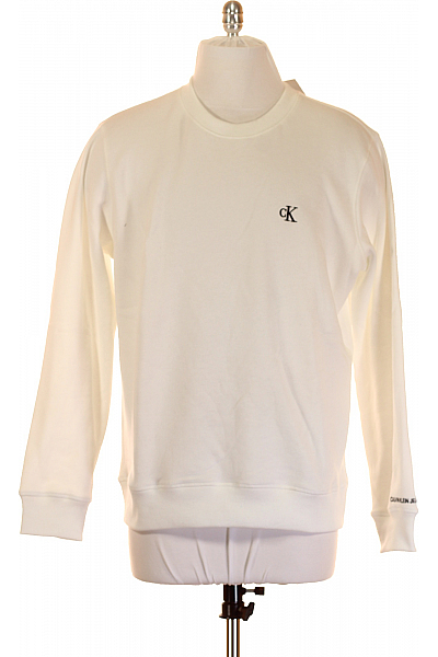 Pánská Mikina Bílá Calvin Klein Vel. XL