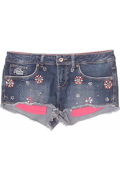 SUPERDRY Dámské Kraťasy Modré Vel. 30