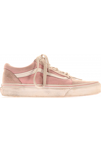 Dámské Tenisky Kožené Růžové Vans