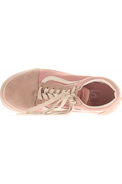 Dámské Tenisky Kožené Růžové Vans