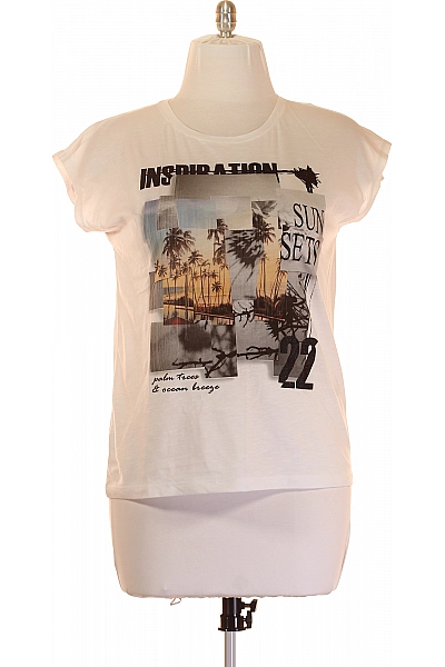 Dámské Tričko Bílé Cartoon