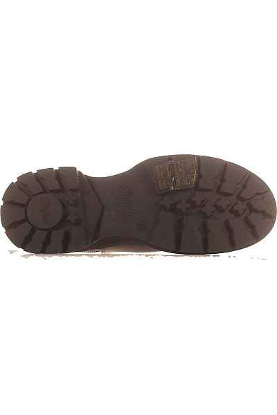 BUFFALO Dámské Boty Kožené Černé Outlet Vel. 39