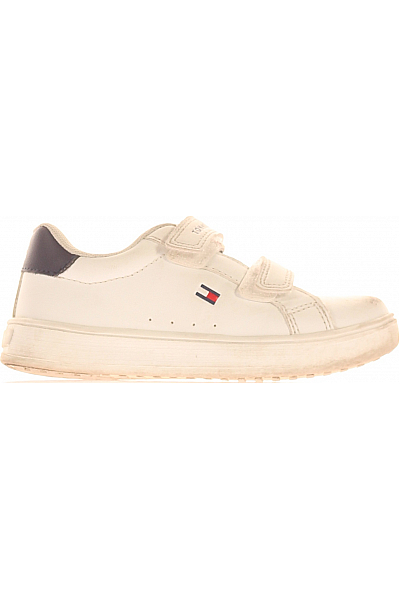 Dětské Chlapci Boty Koženkový Bílý TOMMY HILFIGER Vel.  27