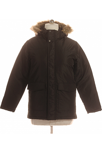 Zimní Pánská Bunda Polyesterová Černá JACK & JONES