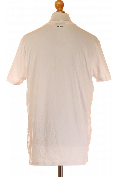 Pánské Tričko Bílé Hugo Boss Second hand Vel. XL