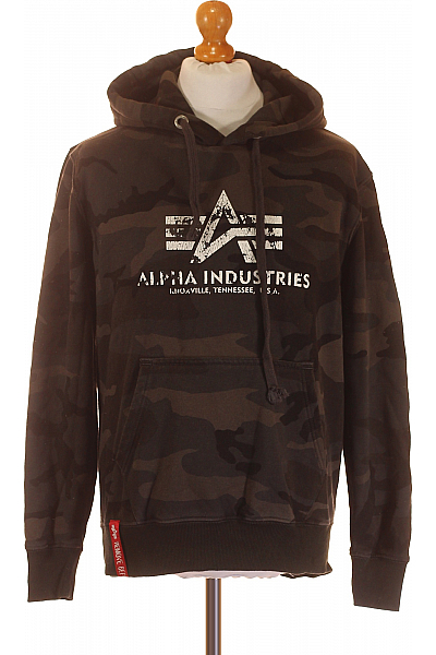 Pánská Mikina Bez Zapínání Šedá Alpha Industries Vel. M